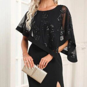 Black Sequin, size 20, Mother of the Bride/Groom Dress